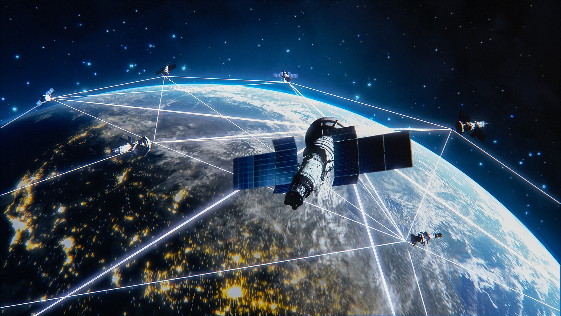 Space technology and satellite systems by Opticbee
